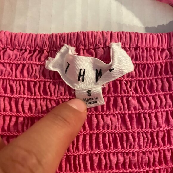 THML Statement Sleeve Peplum Top - Picture 2 of 6